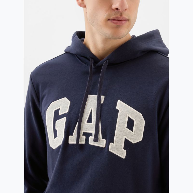 Herren GAP Heritage French Terry Logo Sweatshirt blau navy