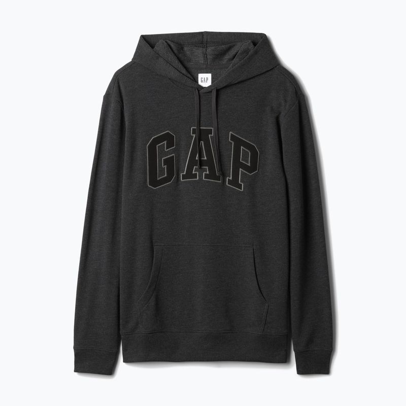 Herren GAP Heritage French Terry Logo Sweatshirt anthrazitfarbenes Heidekraut