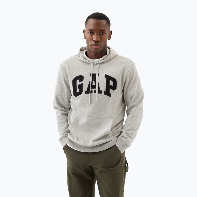 Herren GAP Heritage French Terry Logo helles Heidekraut graues Sweatshirt
