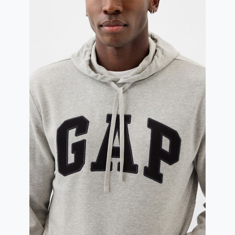 Herren GAP Heritage French Terry Logo helles Heidekraut graues Sweatshirt