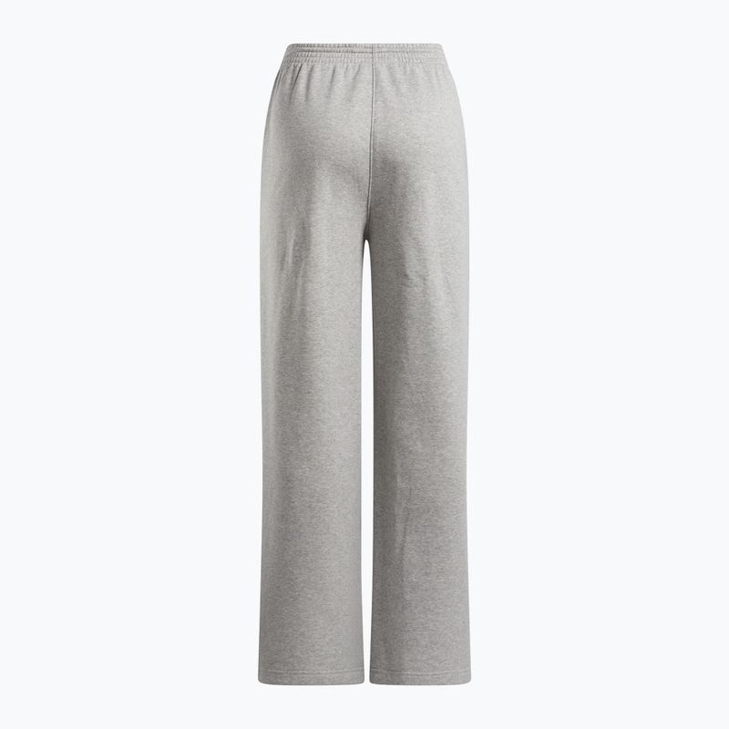 Damen Reebok Identität Small Logo Fleece WIde Leg Hose mittel grau heather 5