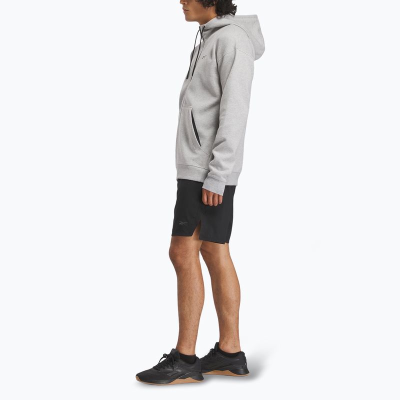 Hoodie Sweatshirt Herren Reebok Athlete Full Zip medium grey heather 2
