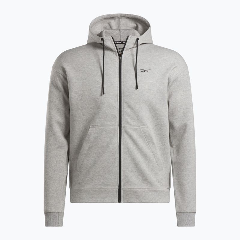Hoodie Sweatshirt Herren Reebok Athlete Full Zip medium grey heather 4