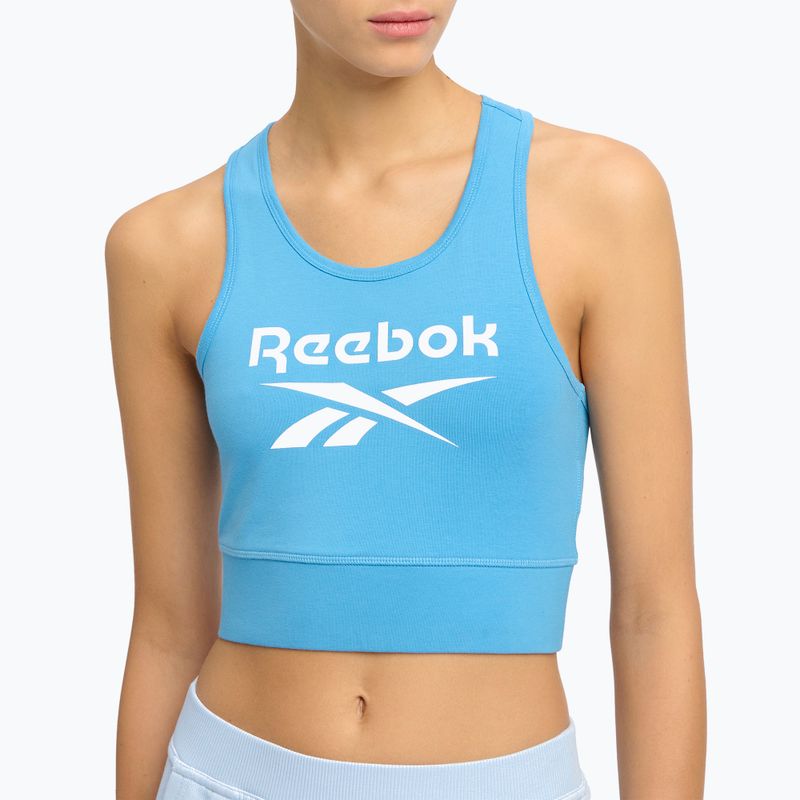 Reebok Identity Big Logo Erholung blau Frauen Training BH 4
