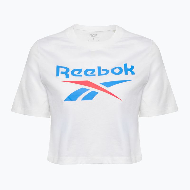 Shirt Damen Reebok Identity Big Logo Crop Tee white/coral/blue