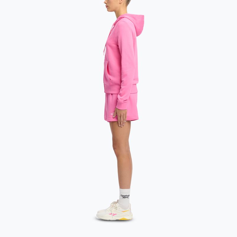 Damen Reebok Small Logo French Terry FZ Sweatshirt true pink 2