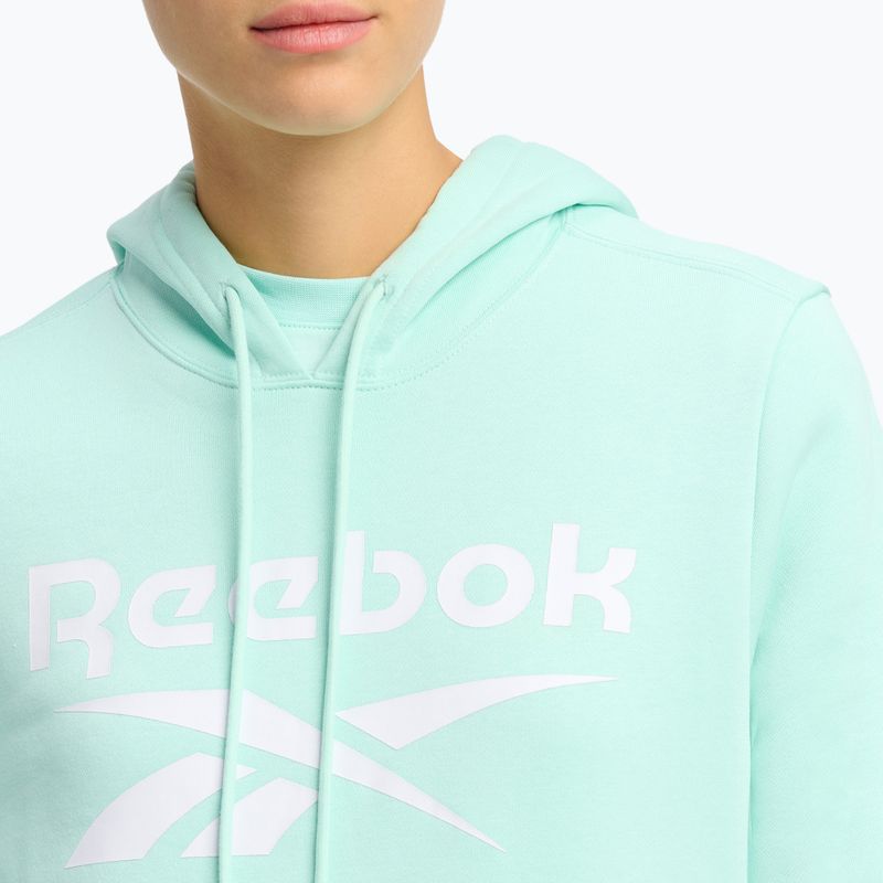 Hoodie Sweatshirt Damen Reebok Identity Big Logo Fleece glitch aqua 4
