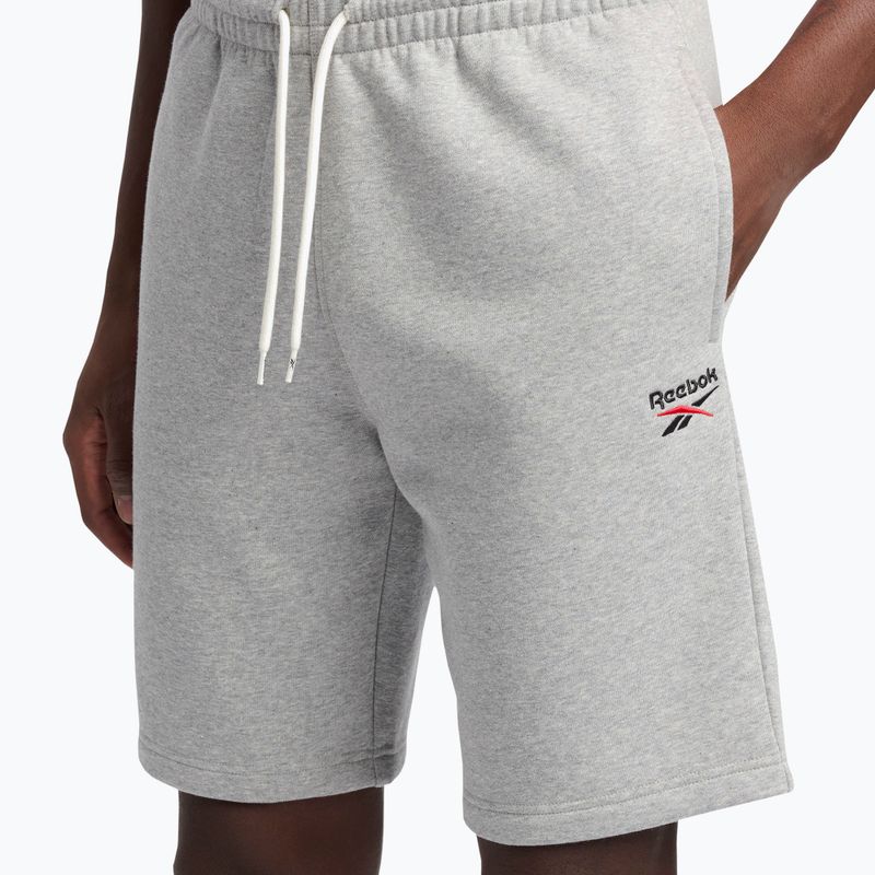 Trainingsshorts Herren Reebok Identity Small Logo Fleece medium grey heather/vector red 4