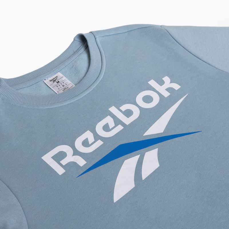 Hoodie Sweatshirt Herren Reebok Identity Big Logo Fleece Crew upgrade blue 3