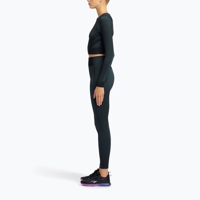 Trainings Longsleeve Damen Reebok RBK Lab Seamless Crop black 2