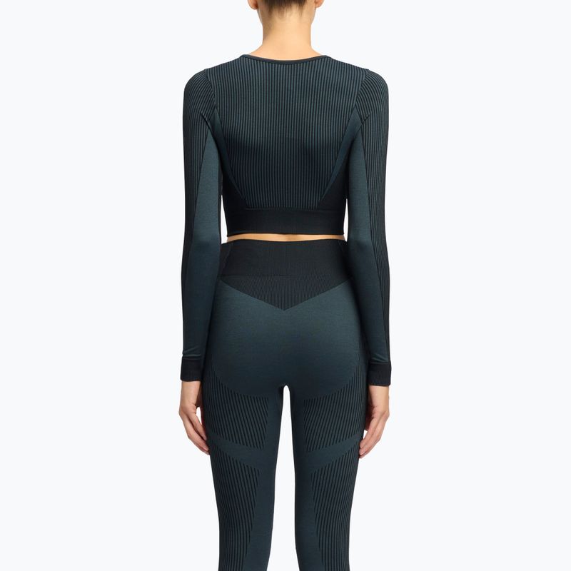 Trainings Longsleeve Damen Reebok RBK Lab Seamless Crop black 3