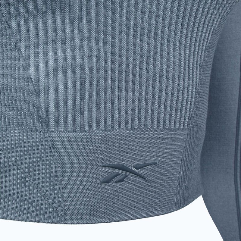 Trainings Longsleeve Damen Reebok RBK Lab Seamless Crop upgrade blue 3