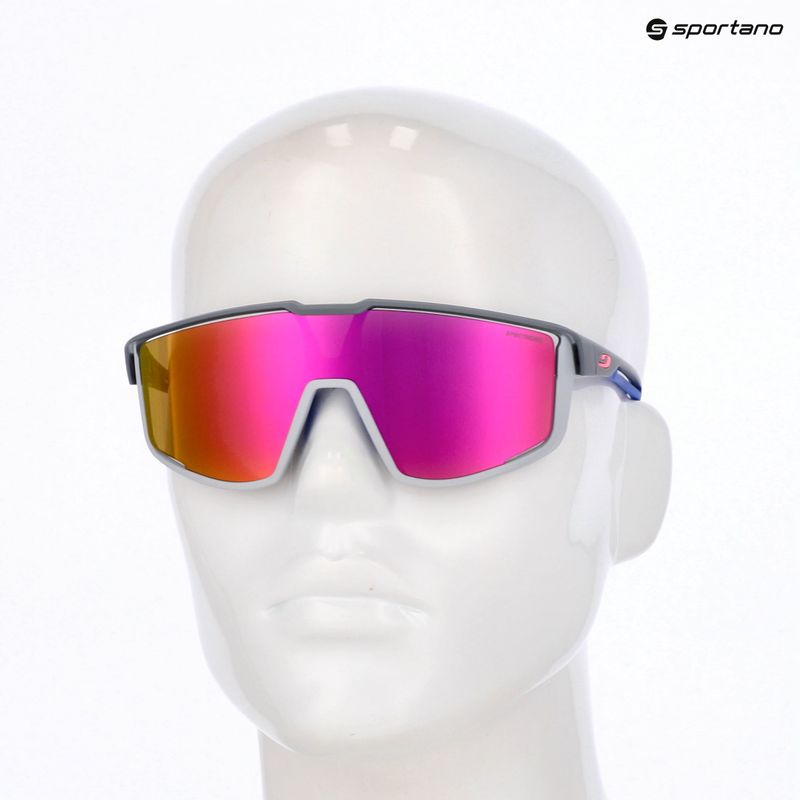 Julbo Fury Spectron matt dunkelgrau/grau/blau/multilayer rosa Sonnenbrille 7