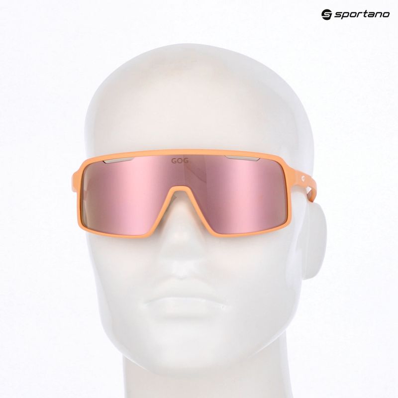 Sonnenbrille GOG Enki matt orange/white reflex rose/gold 5