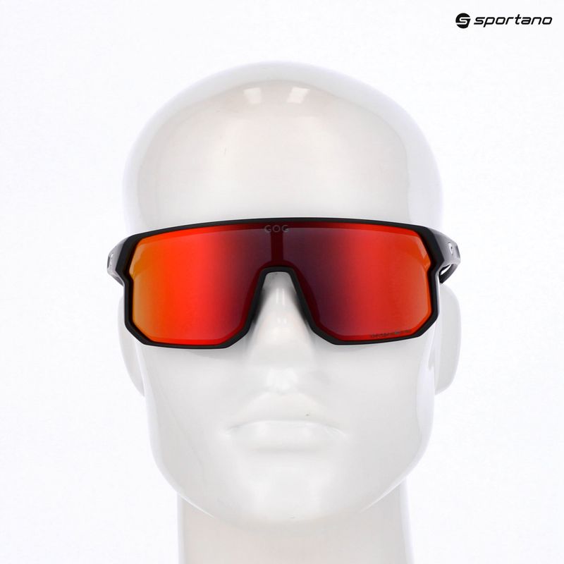 GOG Vidar mattschwarz/reflexschwarz/rot Sonnenbrille 6