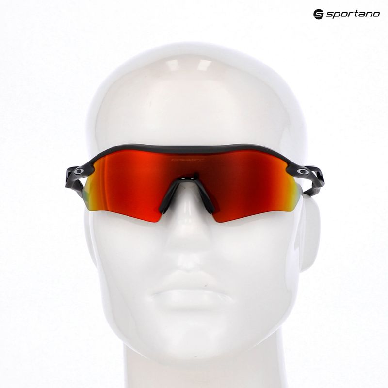 Oakley Radar Plate mattem Kohlenstoff/prizm Rubin Sonnenbrille 9