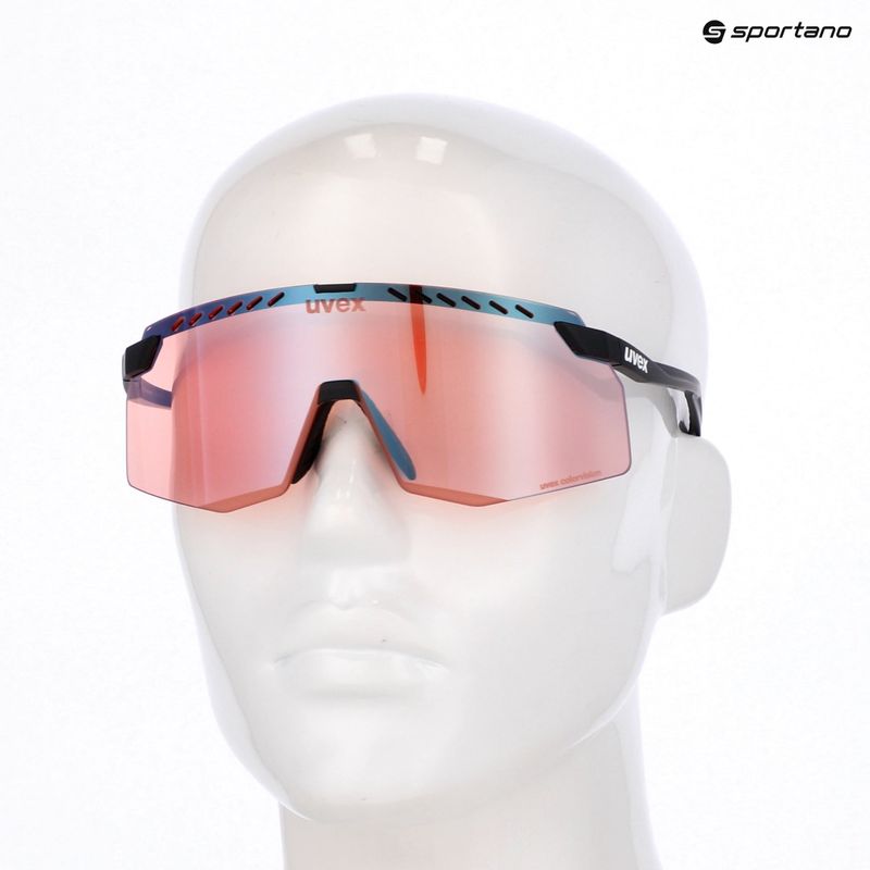 Sonnenbrille UVEX Pace Stage CV black matte/mirror blue 5