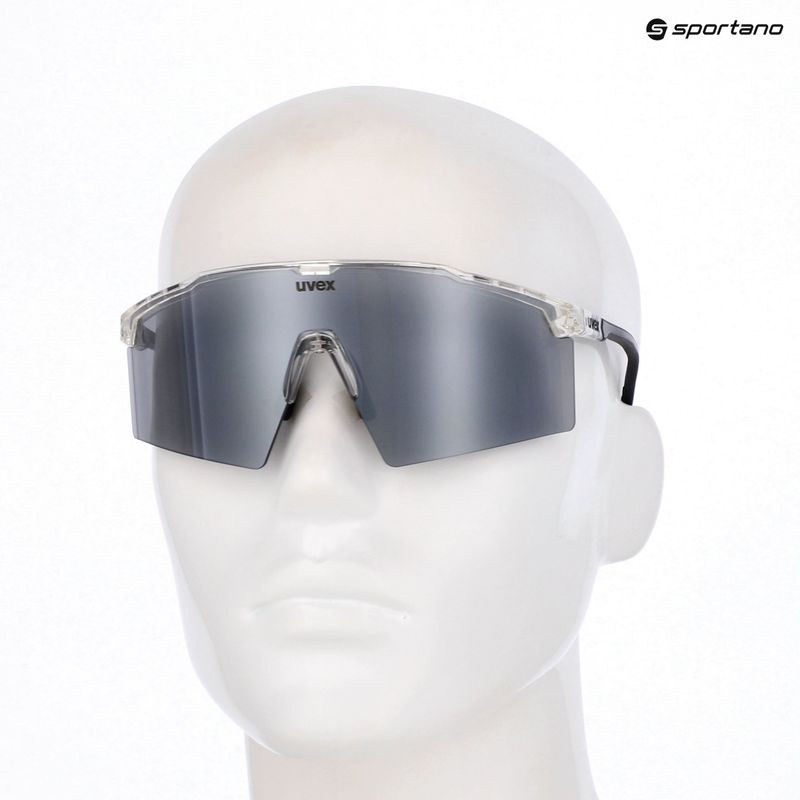 Sonnenbrille UVEX Flowline clear/mirror silver 7