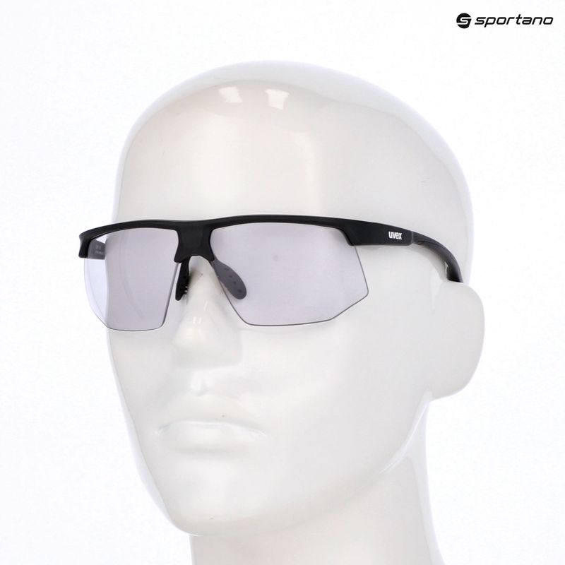 Sonnenbrille UVEX Aerios V black matt/smoke 7