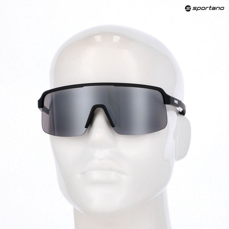 Sonnenbrille Uvex Dyrt black matt/mirror silver 7