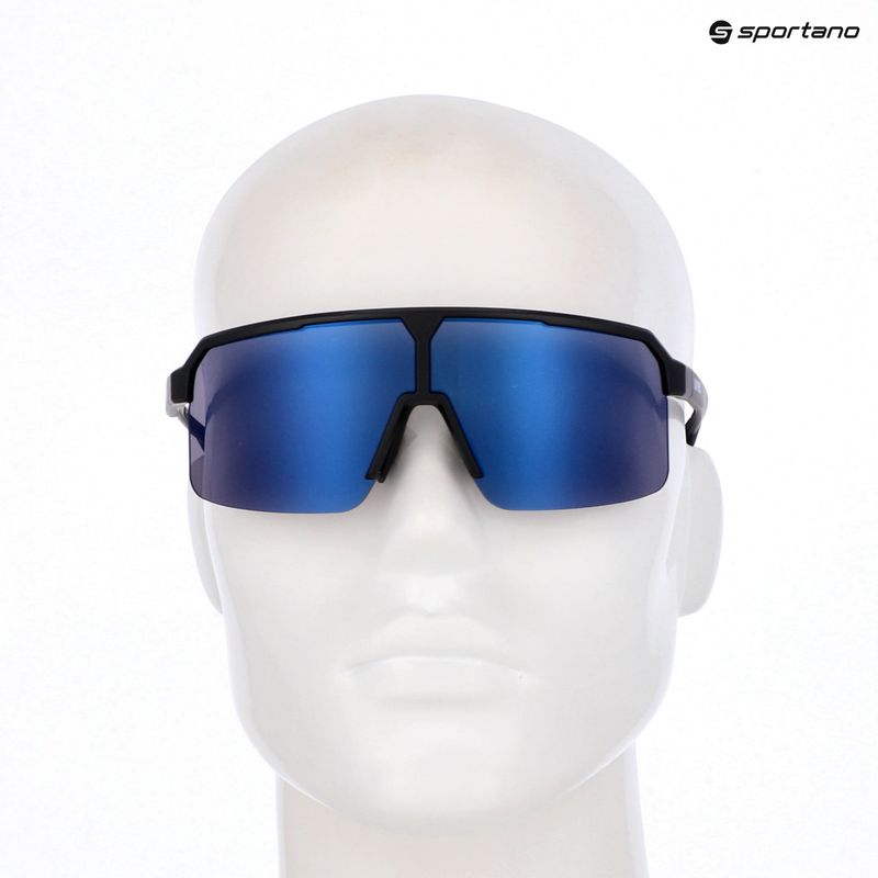 Sonnenbrille UVEX Ramp black matt/mirror blue 7