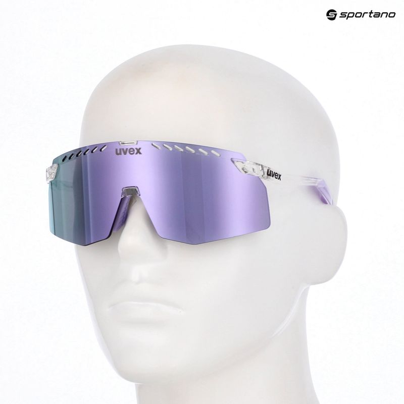 Sonnenbrille UVEX Pace Stage clear/mirror pink 7