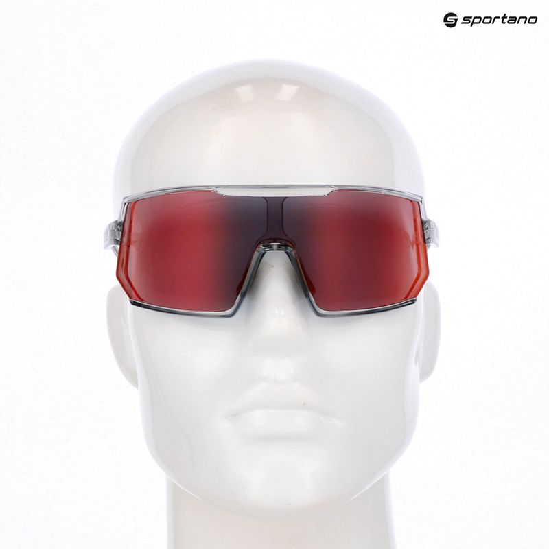 UVEX Sonnenbrille Sportstyle 235 Rauch transparent/Spiegel rot 7