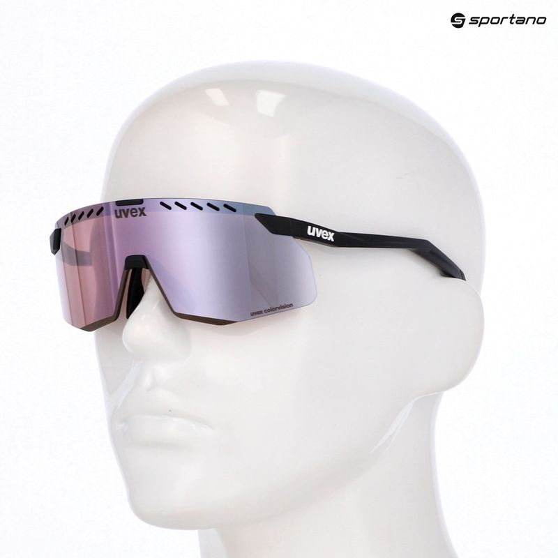 UVEX Pace Stage Small CV Sonnenbrille schwarz matt/rosa versilbert 7