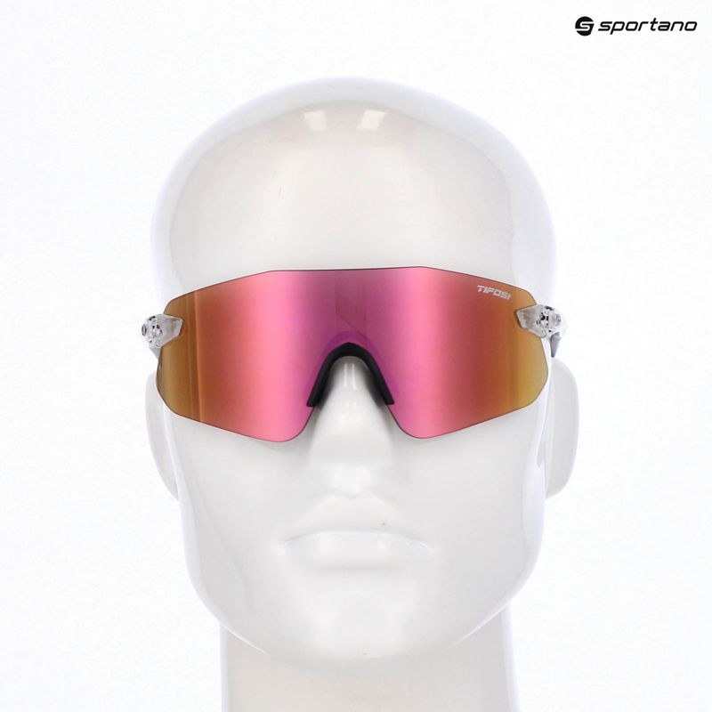 Tifosi Vogel SL kristallklar/rosa Spiegel-Sonnenbrille 5
