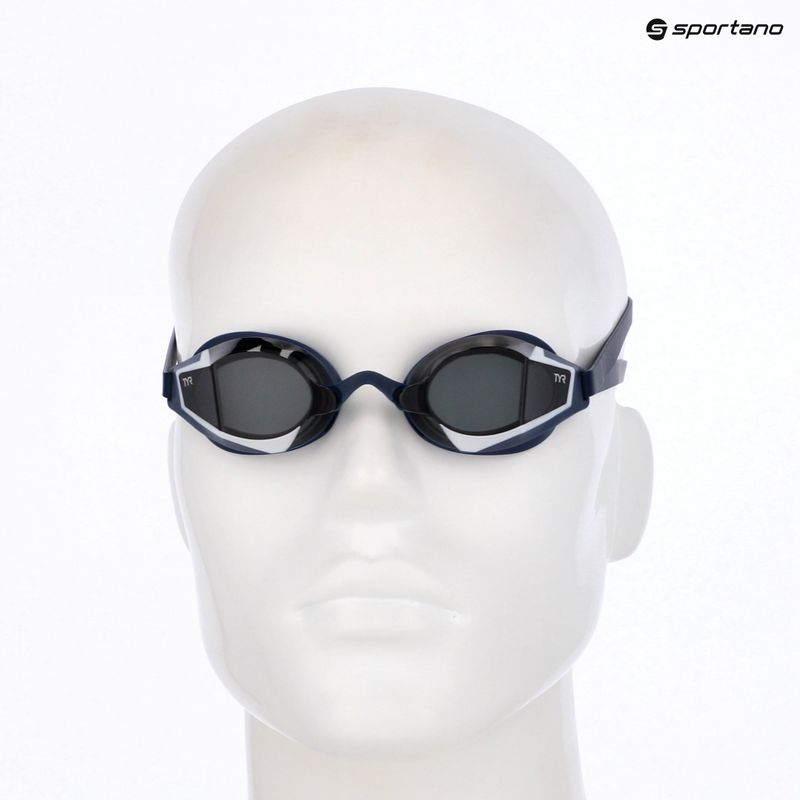 Schwimmbrille TYR Stealth-X Race smoke/navy/navy 3
