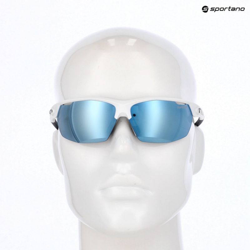 Sonnenbrille Tifosi Navar matte white/smoke bright blue mirror 9