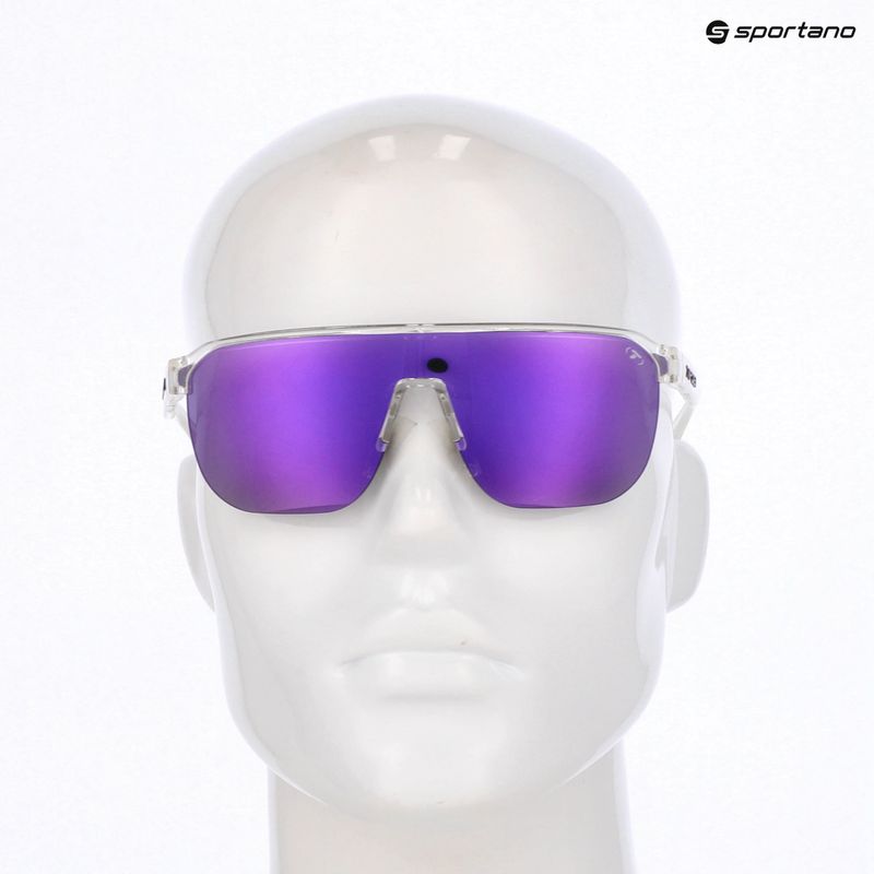 Sonnenbrille Tifosi Sanctum SL crystal clear/smoke purple mirror ar 4