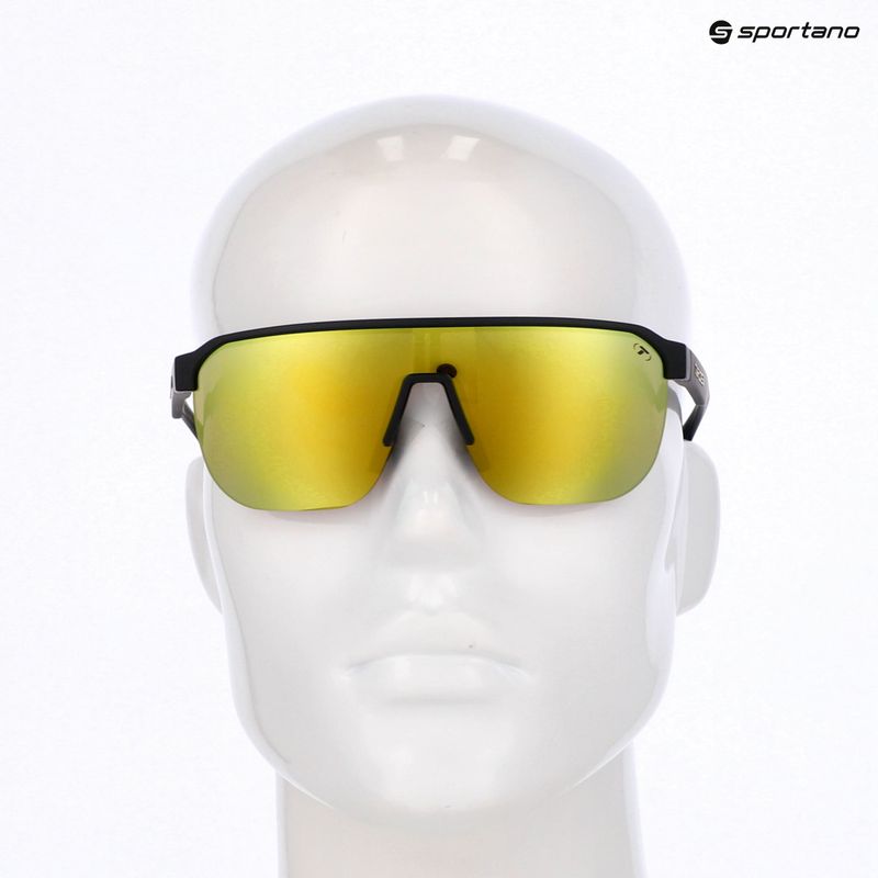Sonnenbrille Tifosi Sanctum SL matte black/smoke yellow mirror 4