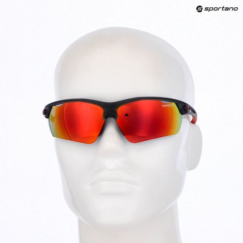 Sonnenbrille Tifosi Navar FC satin vapor/smoke red mirror 5