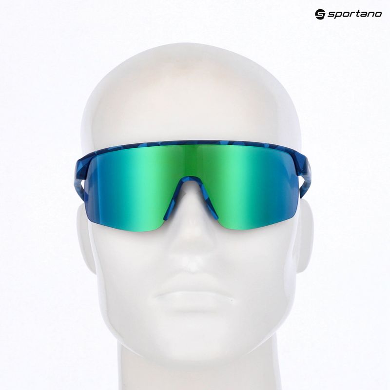 Sonnenbrille Red Bull SPECT Dakota matt blue/smoke with green-purple mirror 7