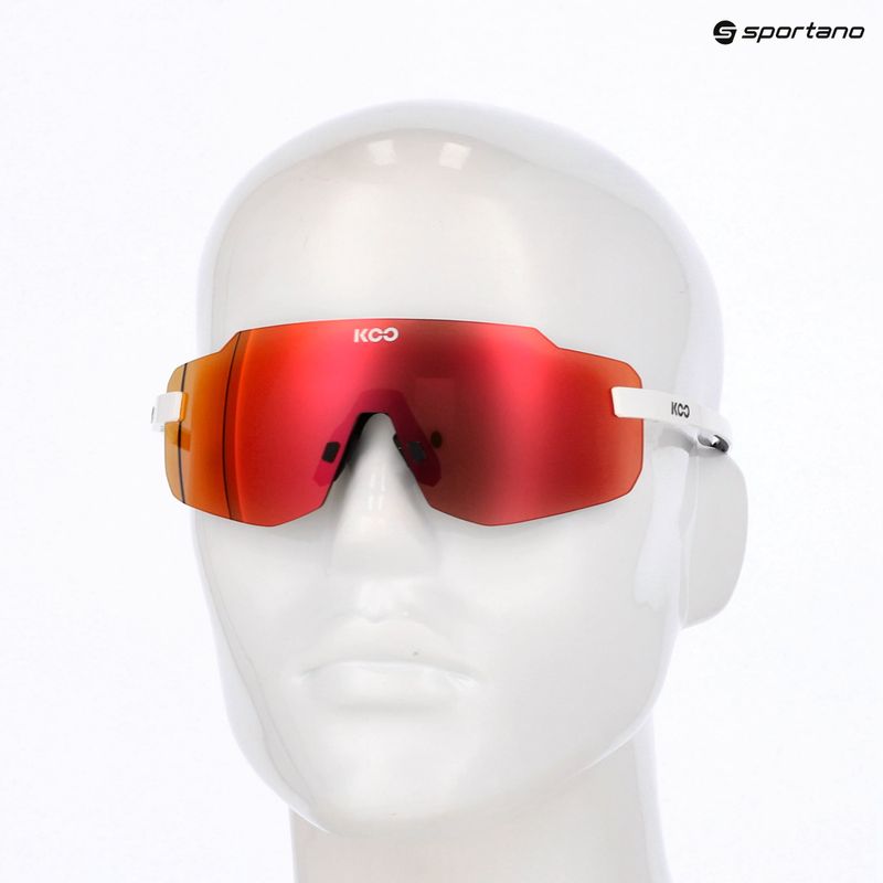 Koo Supernova weiß/rot verspiegelte Sonnenbrille 9