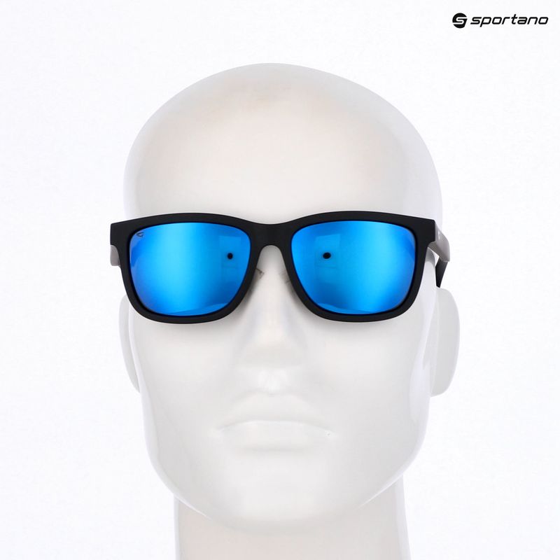 GOG Hawk matt schwarz/blaue Sonnenbrille 5