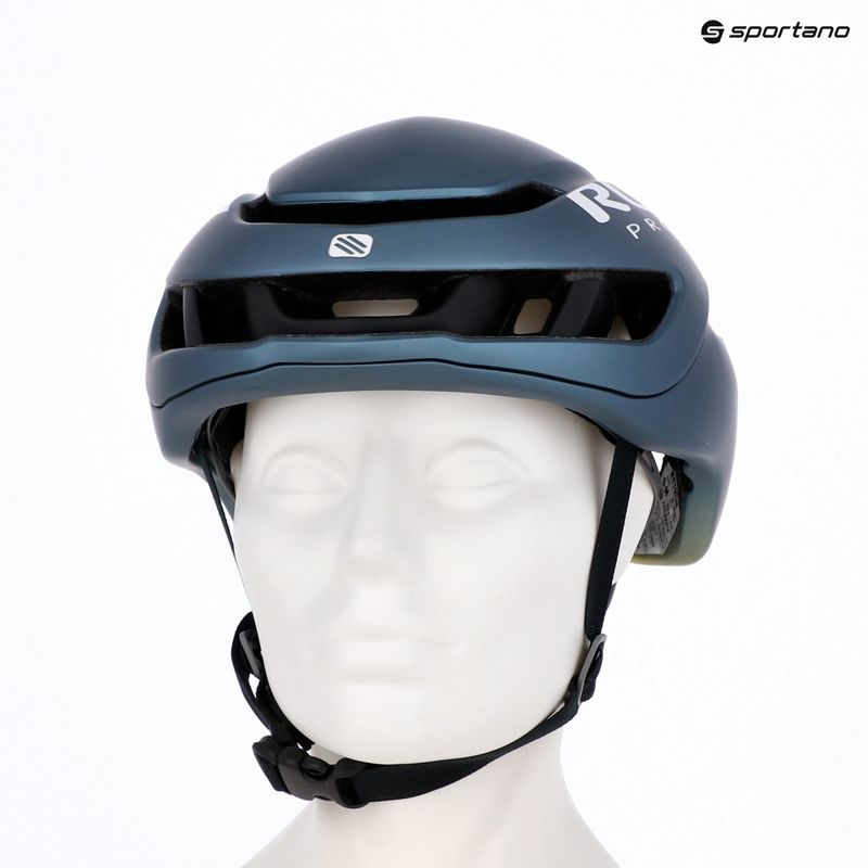 Fahrradhelm Rudy Project Nytron blue avio/apple green metal matte 15