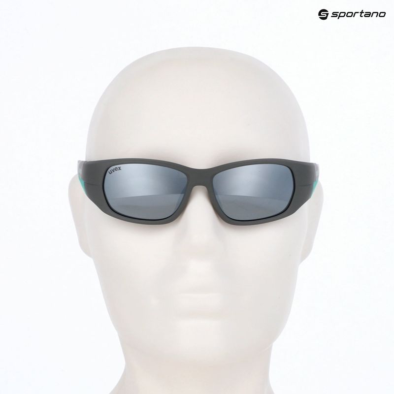 UVEX Kindersonnenbrille Sportstyle 514 grau matt/verspiegelt silber 10