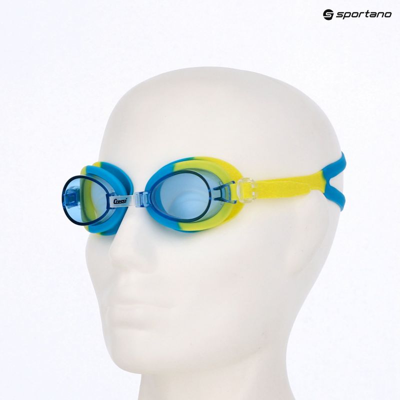 Cressi Starfish grün/azurblaue Kinderschwimmbrille 7