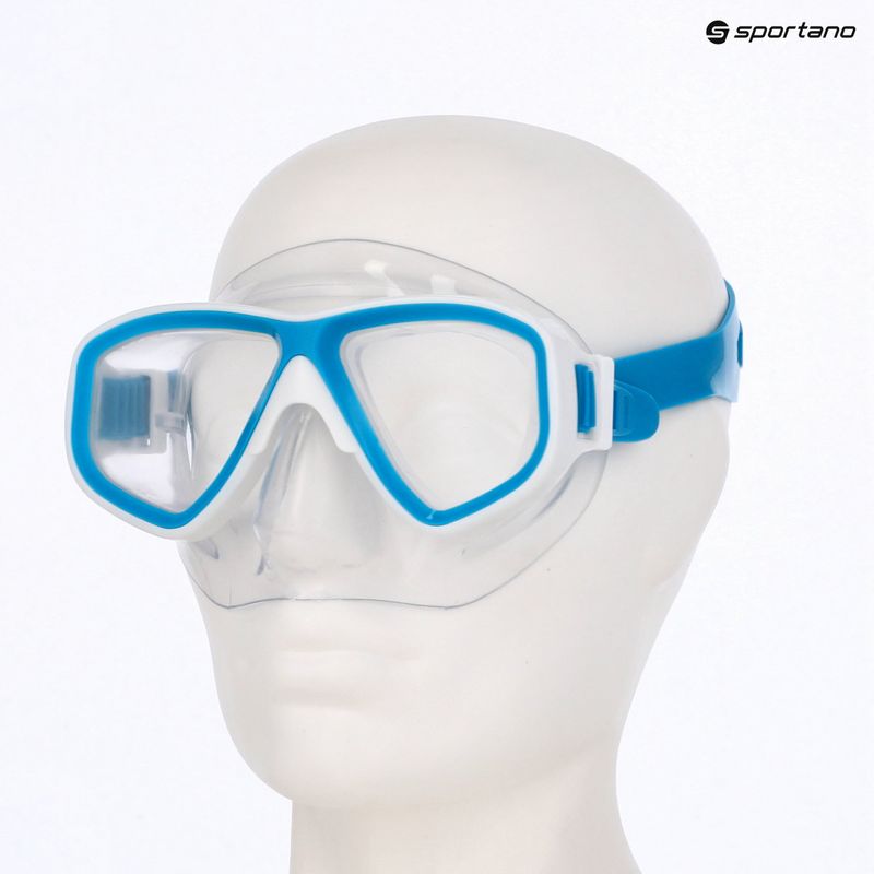 Tauchmaske Mares Puffer aqua white/clear 3