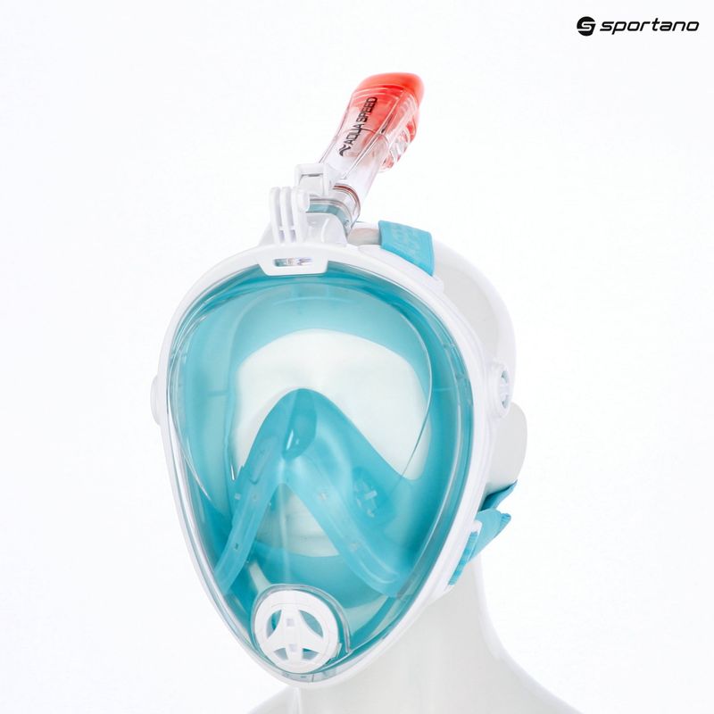 AQUA-SPEED Spectra 2.0 Vollgesichtsmaske zum Schnorcheln weiß/blau 6
