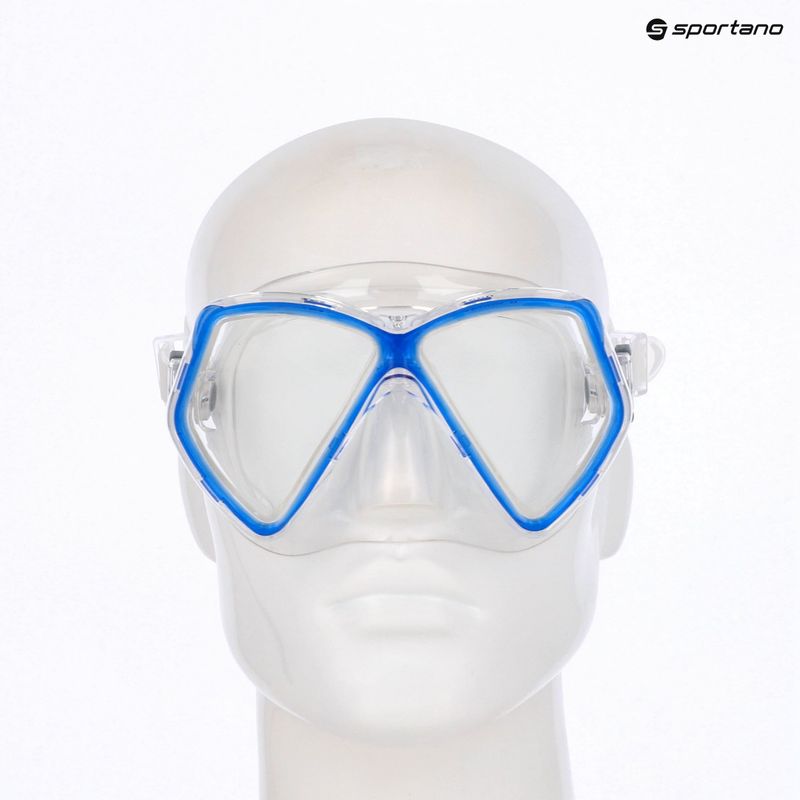 Mares Zephir JR blau/klar Kinderschnorchelmaske 3