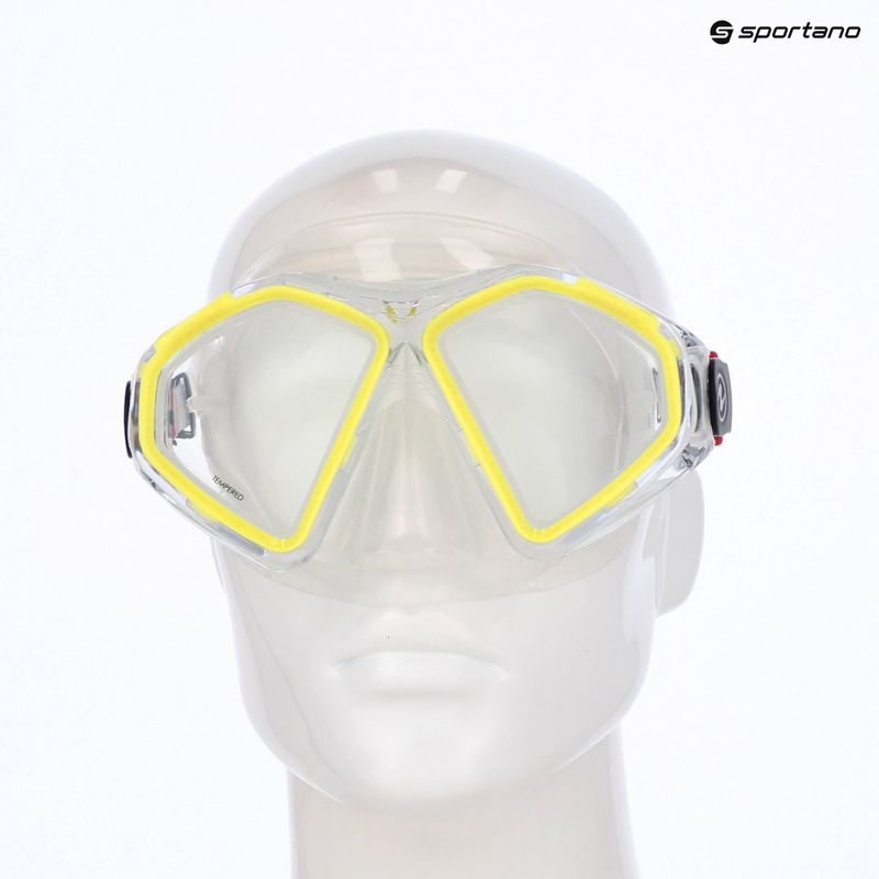 Aqualung Hawkeye transparent/gelb Tauchmaske MS5570007 3