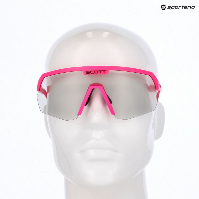SCOTT Sport Shield LS Säure rosa/grau lichtempfindliche Sonnenbrille 7