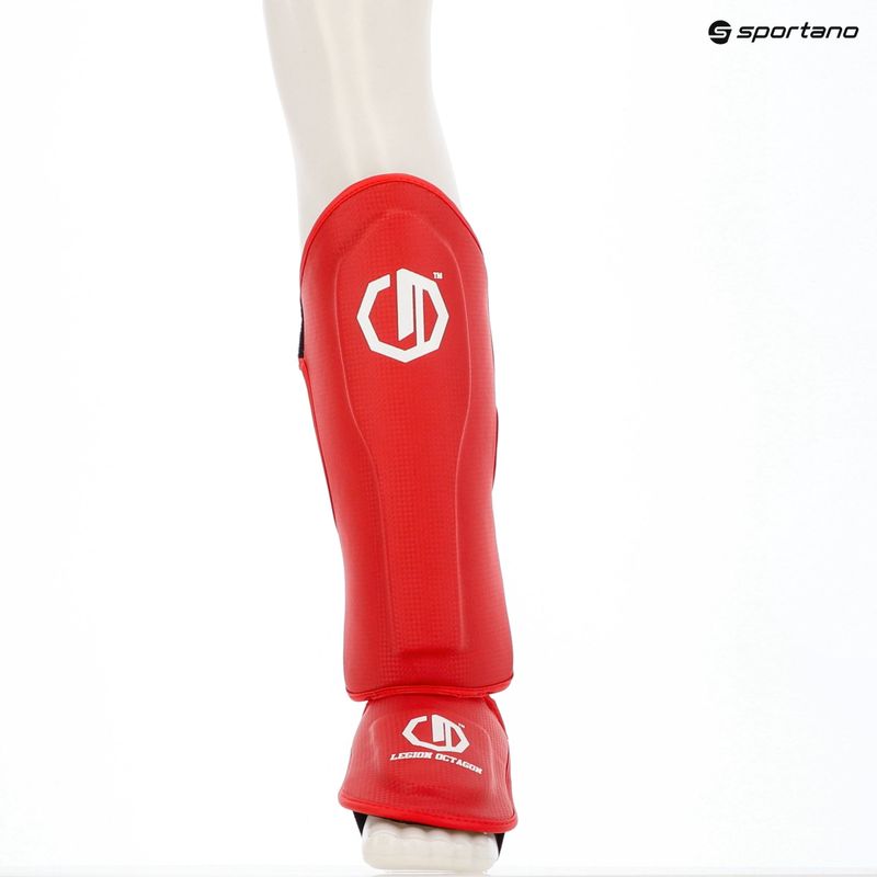 Schienbein- und Fußschutz Octagon Legion Kevlar red 12