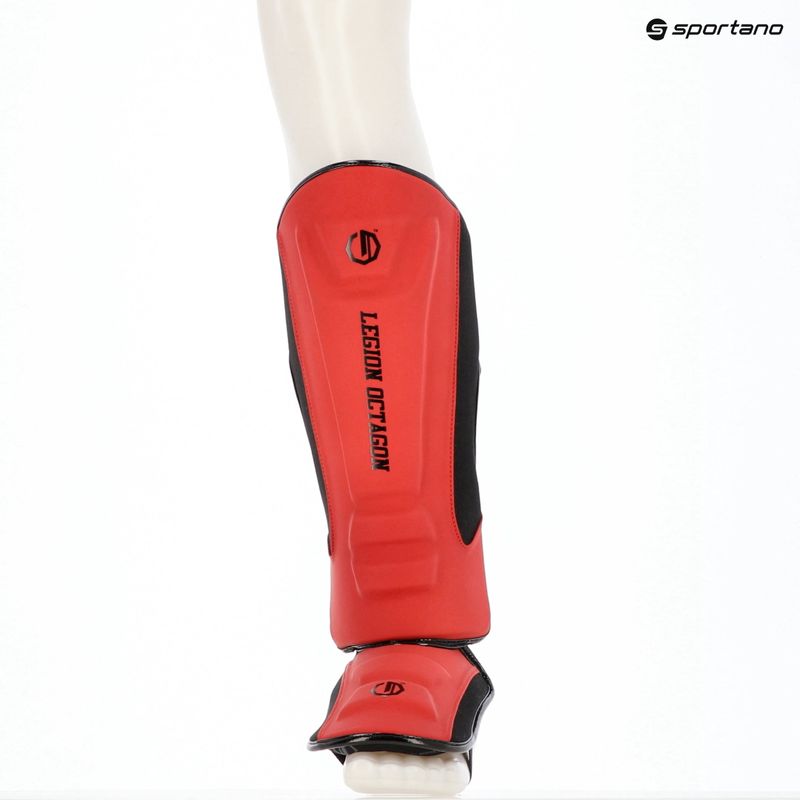 Schienbein- und Fußschützer Octagon Legion Enforcer dark red 6
