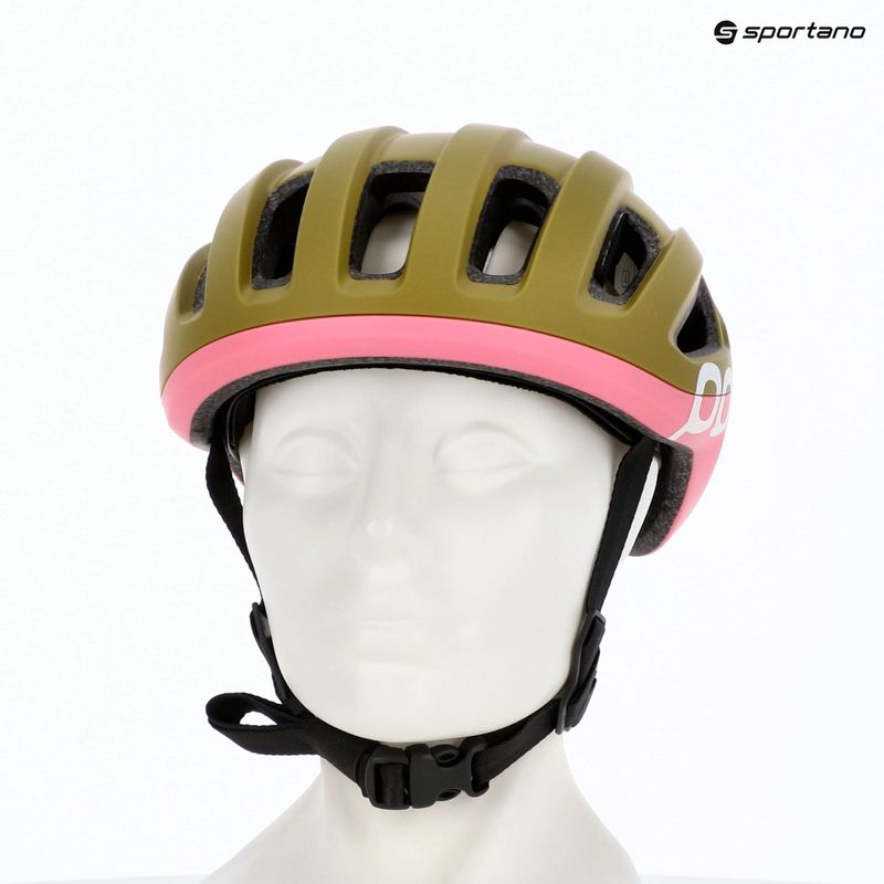 Fahrradhelm POC Amidal olivine green matt/thulite pink matt 6
