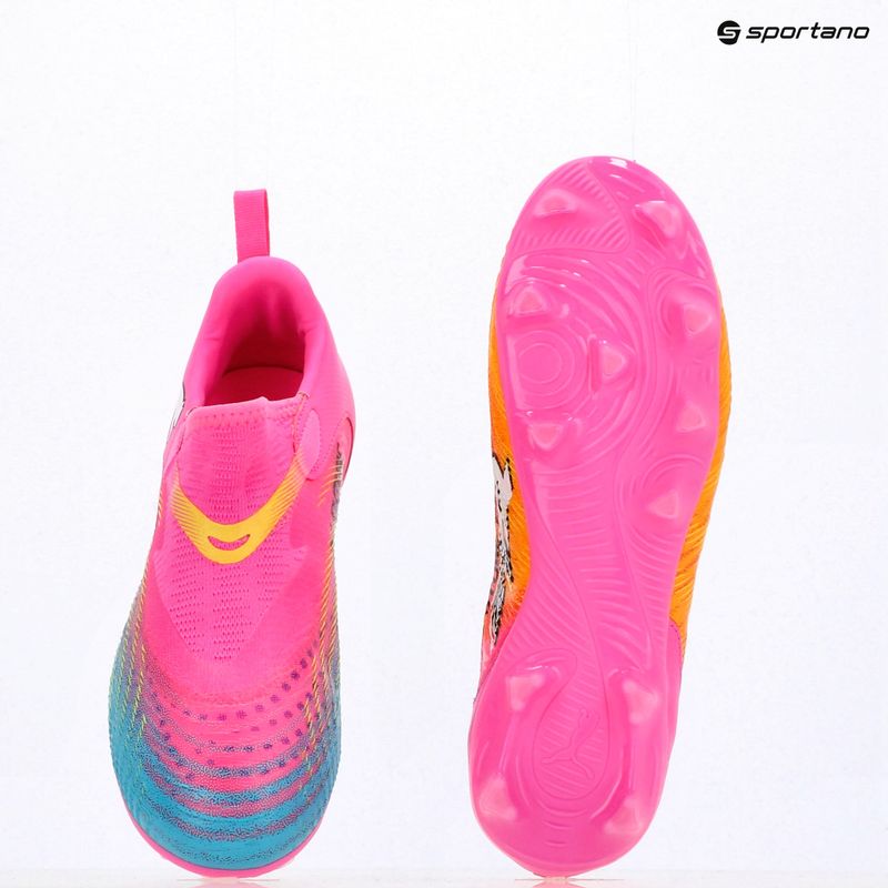 Kinder Fußballschuhe PUMA Future 9 Match LL FG/AG Jr poison pink/puma white/sun stream/bright aqua/puma black 16