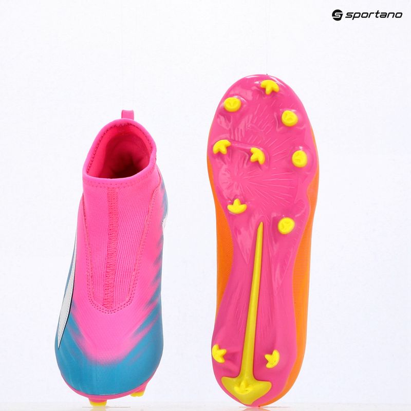 Kinder Fußballschuhe PUMA Ultra 6 Match+ LL FG/AG Jr poison pink/puma white/sun stream/bright aqua/puma black 16